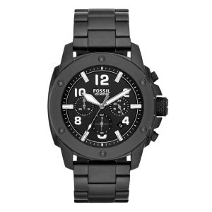 Fossil Men’s Quartz Black Stainless Steel Black Dial 45mm Watch FS4927 - Royalwrist.pk
