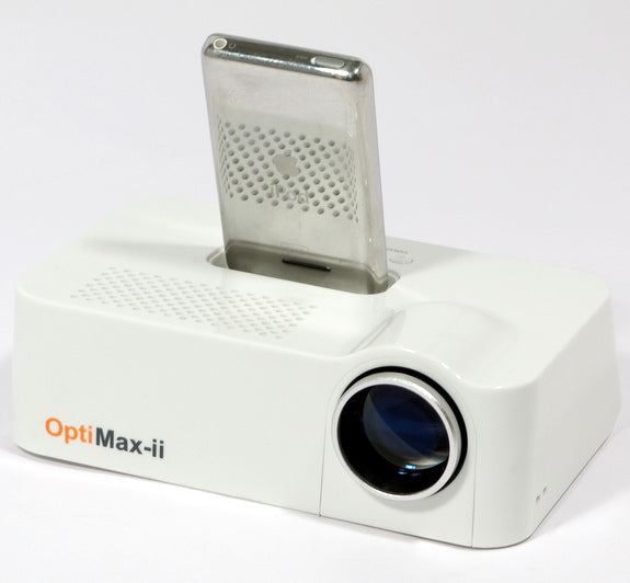 Genlesys OPTIMAX II - iPod DOCKING MULTIMEDIA, MUSIC PROJECTOR (White) w/speaker
