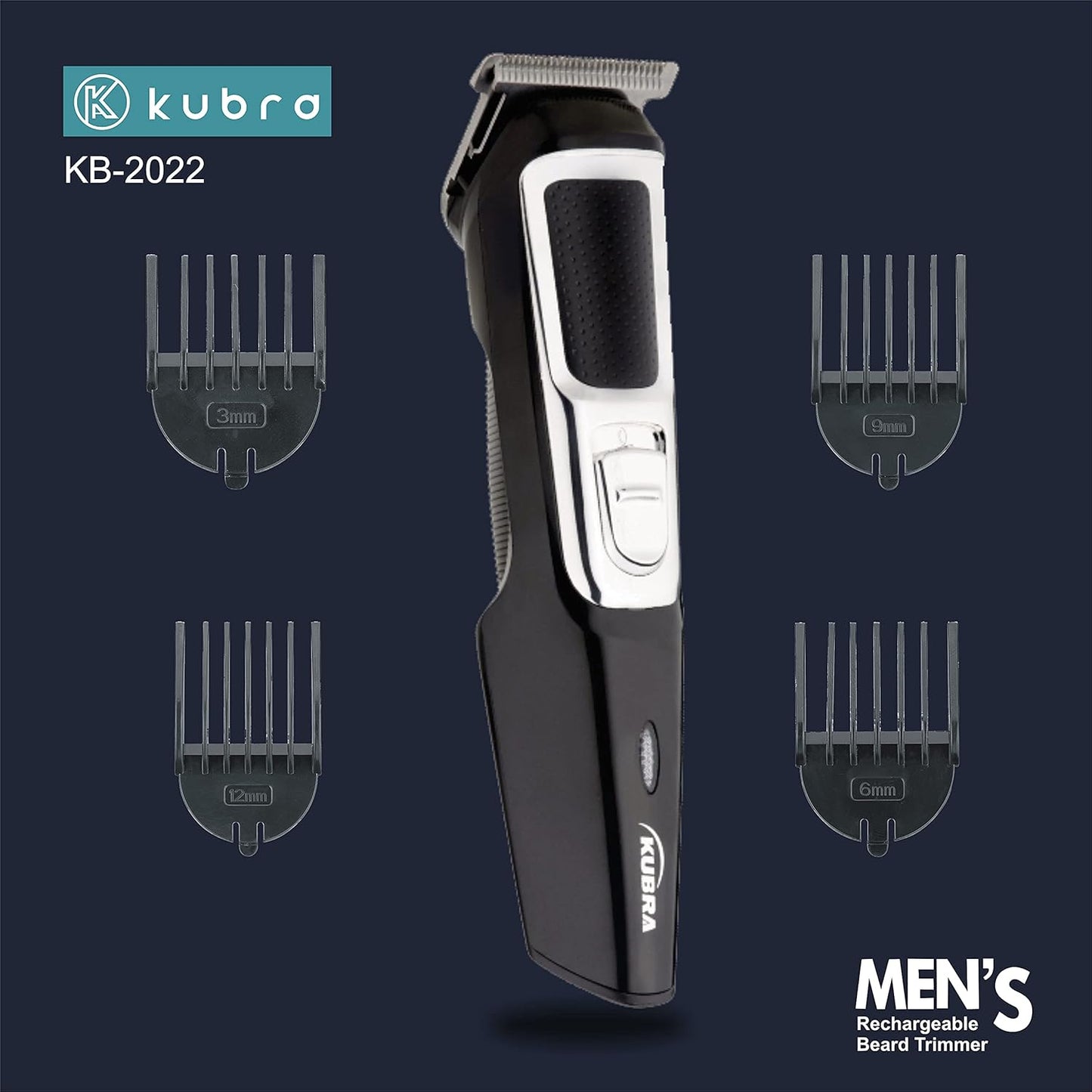 Kubra KB-2022 Cordless Beard and Hair Trimmer For Men