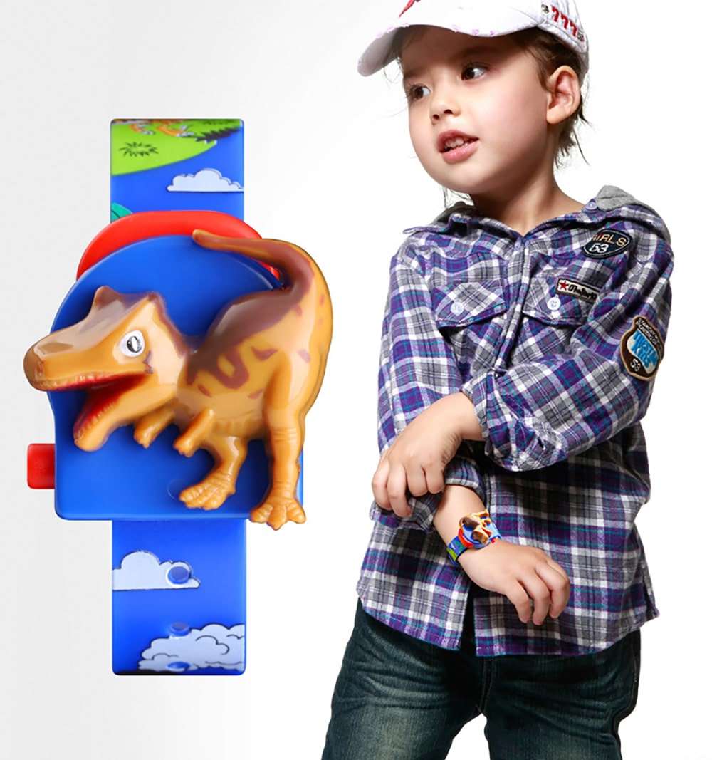Skmei 1468 Original Digital Toy Fun Watch dinosaur For Baby Boys & Girls Watch