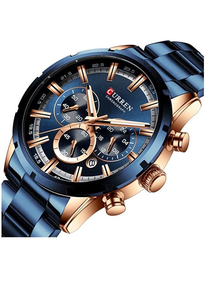 CURREN 8355 Luxury Classic Business Quartz Mens Watch 3ATM Waterproof Military Style Luminous Wrist Watch