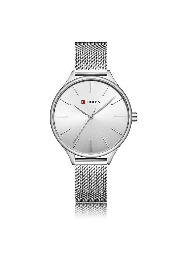 CURREN Karien 9024 casual quartz water watch Silver