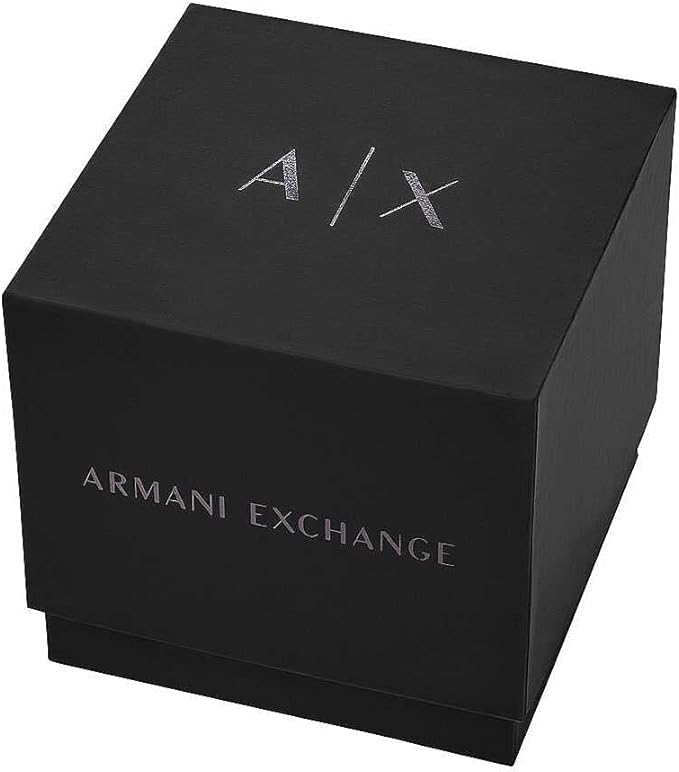 Armani Exchange Women's Analogue Quartz Watch with Silicone Strap AX4603, Beige, strap