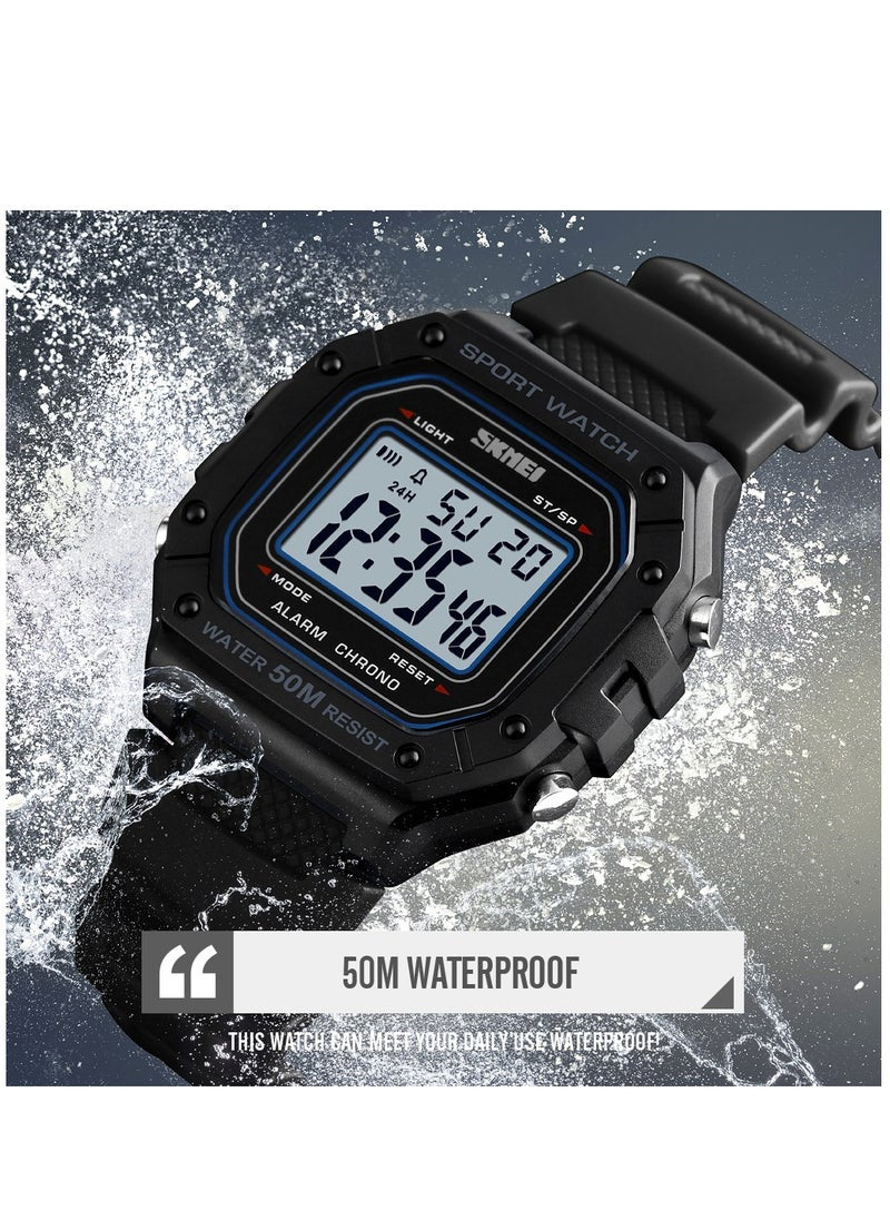 Watches for Men Water Resistance Digital 1496