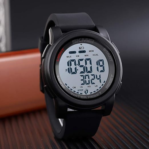 Lixada SKMEI 1469 Analog Digital Watch Man Sport Watch 50M Waterproof Tracker Pedometer Monitor Calories Monitor Smart Bracelet Fashion Alarm Couple Wrist Watch Sport Band