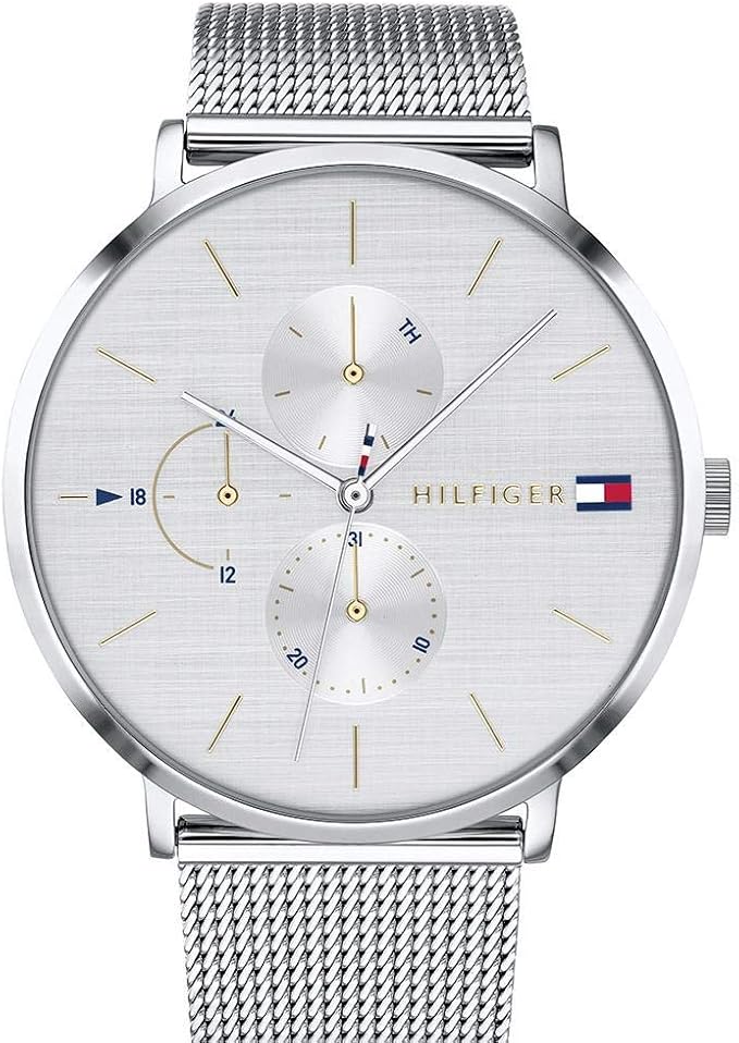 Tommy Hilfiger Women's Quartz Stainless Steel and Bracelet Casual Watch, Color: Silver (Model: 1781942), Silver, Quartz Watch