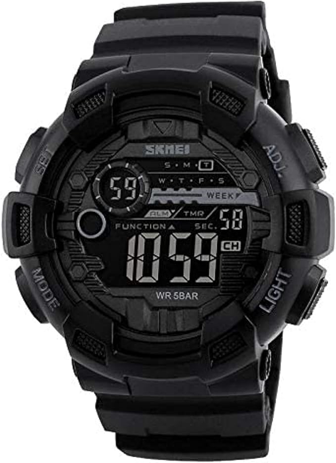 SKMEI Outdoor Sport Watches Alarm Clock 5Bar Waterproof LED Digital Watch