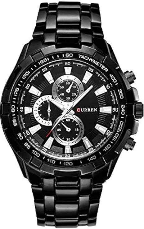 CURREN 8023 Men's Leather Analog Watch