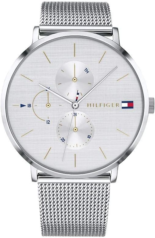 Tommy Hilfiger Women's Quartz Stainless Steel and Bracelet Casual Watch, Color: Silver (Model: 1781942), Silver, Quartz Watch