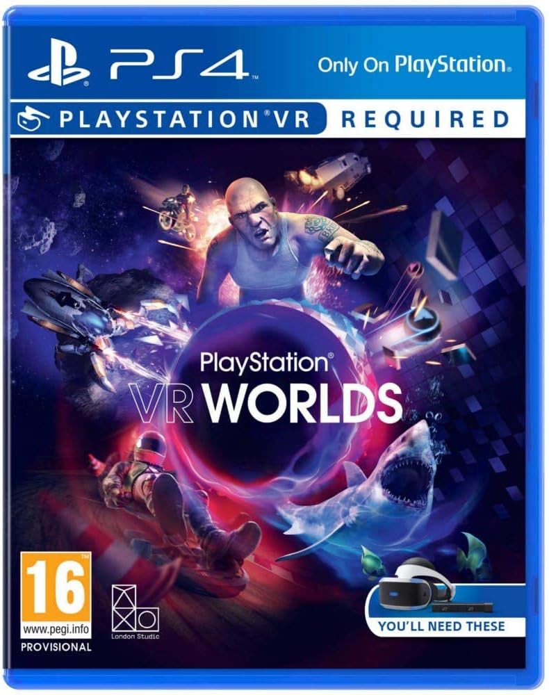VR (Virtual Reality) Headset with Camera and 1 Game (PS4)