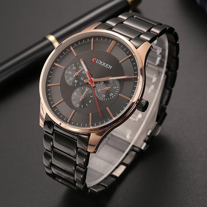 CURREN Original Men's Sports Waterproof Stainless steel Quartz Wrist Watch 8282