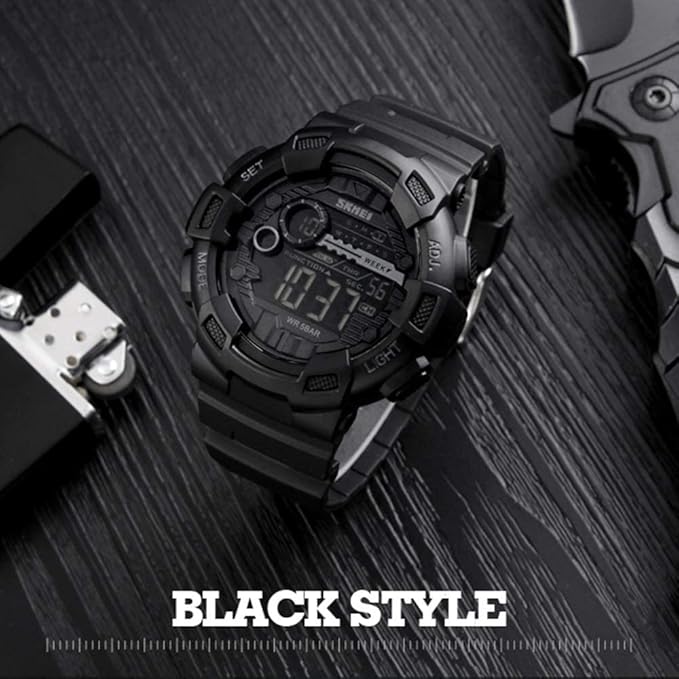 SKMEI Outdoor Sport Watches Alarm Clock 5Bar Waterproof LED Digital Watch