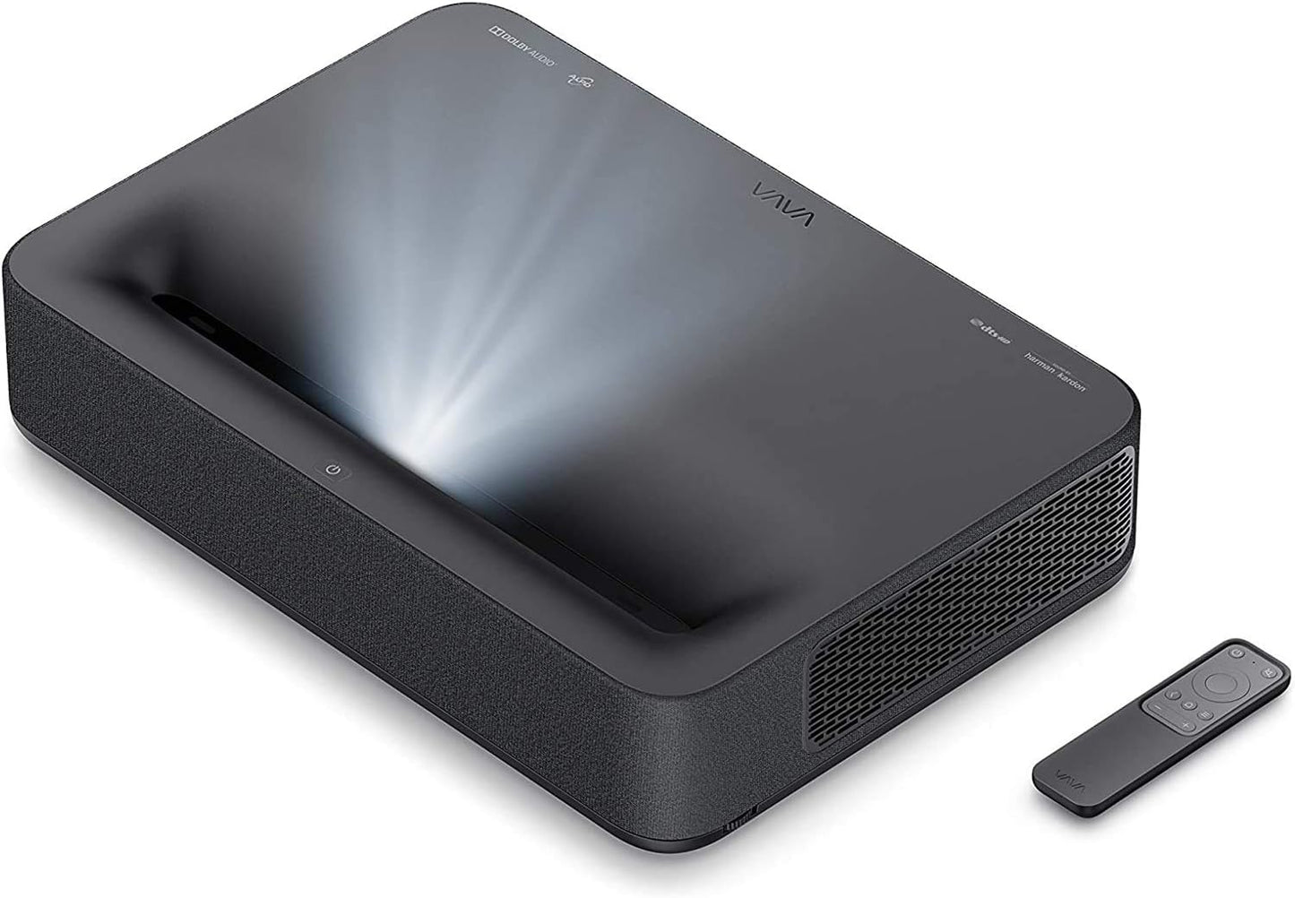 VAVA Laser Smart TV Projector 4K HDR10 Ultra-Short Throw Home Movie Projector 2500 Lumens Built-in Harman Kardon Sound Bar Cinema view - Compatible with Fire TV Stick PS4 3 HDMI AV & USB