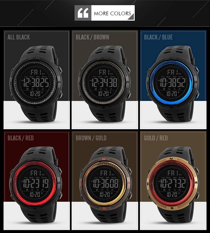 SKMEI Men Sports Watches Countdown Double Time Watch Alarm Chronograph Digital Wristwatches 50M Waterproof Relogio Masculino