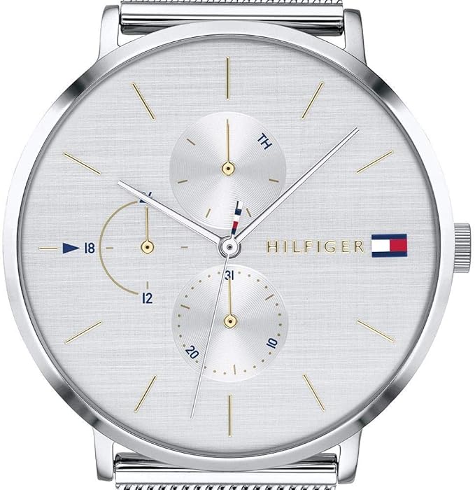 Tommy Hilfiger Women's Quartz Stainless Steel and Bracelet Casual Watch, Color: Silver (Model: 1781942), Silver, Quartz Watch