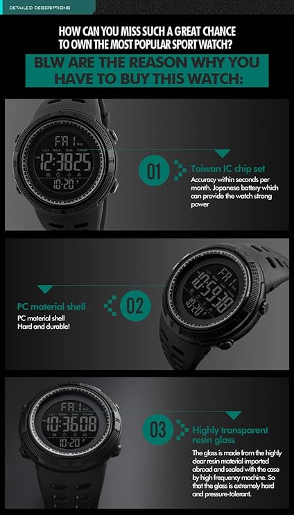 SKMEI Men Sports Watches Countdown Double Time Watch Alarm Chronograph Digital Wristwatches 50M Waterproof Relogio Masculino