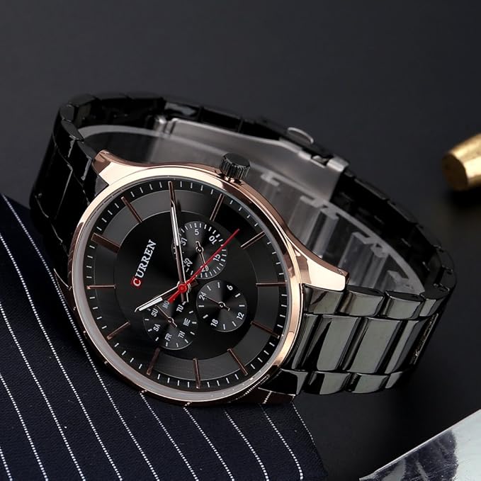 CURREN Original Men's Sports Waterproof Stainless steel Quartz Wrist Watch 8282