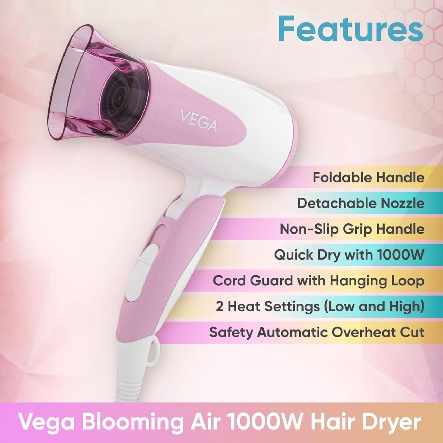 Vega VHDH-05 Blooming Air Hair Dryer