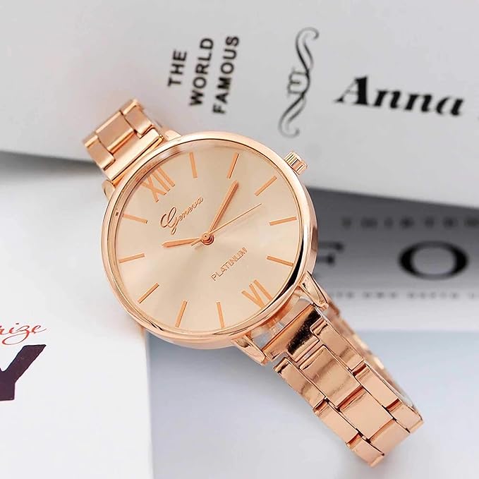 ELLENNE Women's Watch Steel Automatic Wrist Vintage Quartz Girls Fashion A02