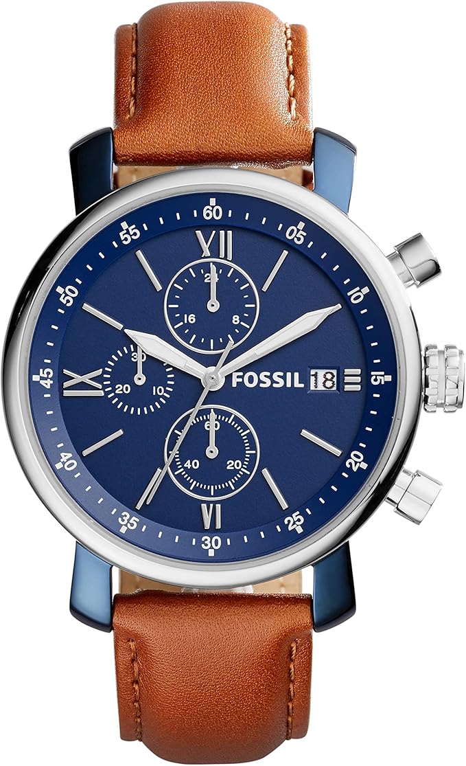 Fossil Rhett Analog Blue Dial Men's Watch-BQ2163