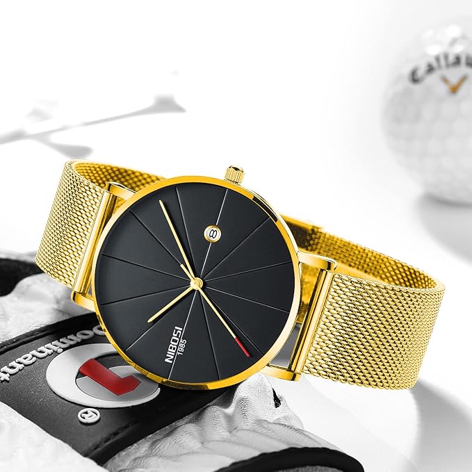 NIBOSI Watches for Men Analog Quartz Clown Dial Boy Wrist Watches Fashion Cartoon Waterproof Leather Strap Men's Watches Birthday Gift