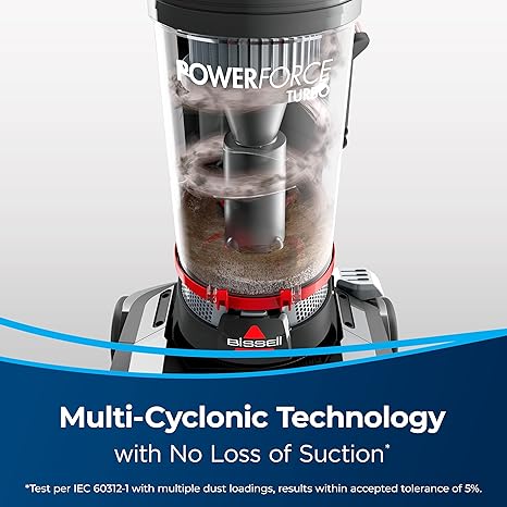 BISSELL PowerForce Helix Turbo 2110E – Powerful Suction with Multi-Cyclonic Technology, Lightweight Upright Vacuum for Pet Hair & Deep Cleaning | 2-Year BISSELL Warranty