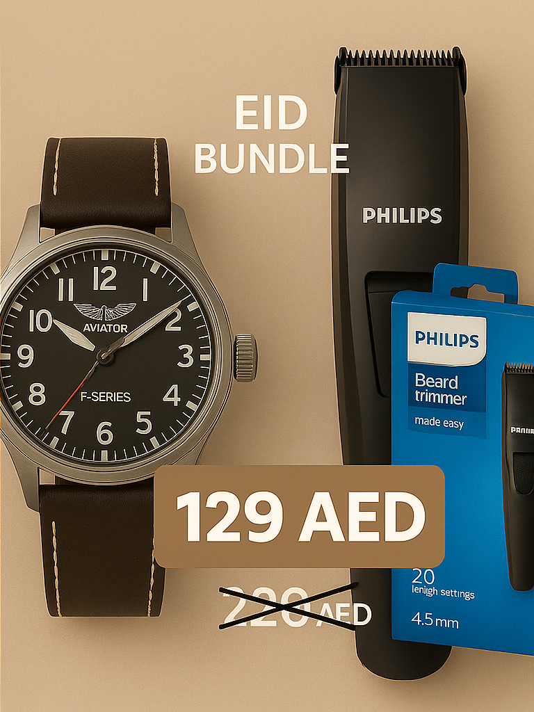 Eid Bundle #2 Master the Minutes & the Moustache: Aviator x Philips