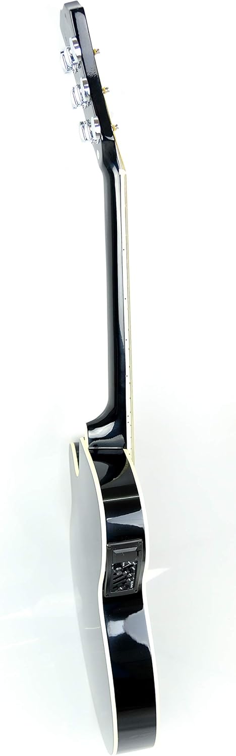 Acoustic Eq Slim Guitar With Bag And Strap 40 Inch Glossy Black