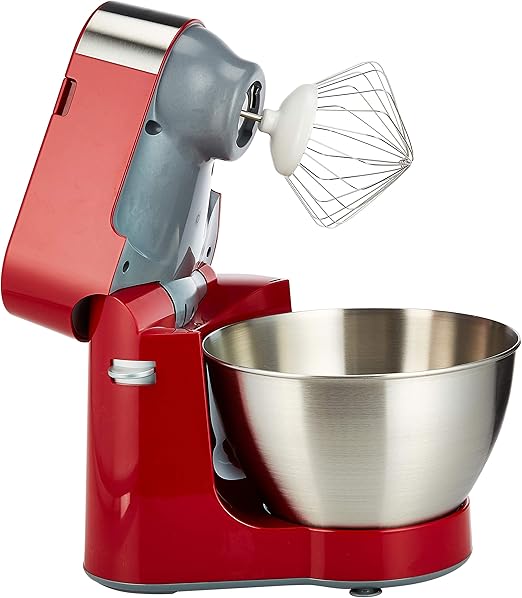 KENWOOD Stand Mixer Kitchen Machine PROSPERO 900W with 4.3L Stainless Steel Bowl, K-Beater, Whisk, Dough Hook, Blender KM241006 Red