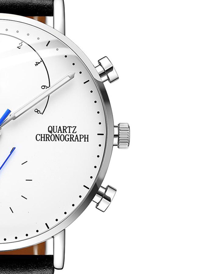 Men's Leather Chronograph Wrist Watch GS19101