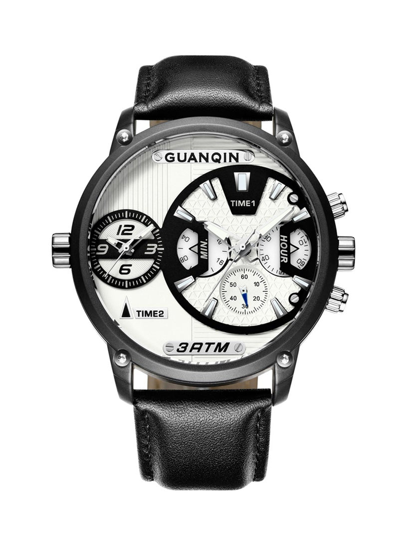 Men's Leather Chronograph Wrist Watch GS19076