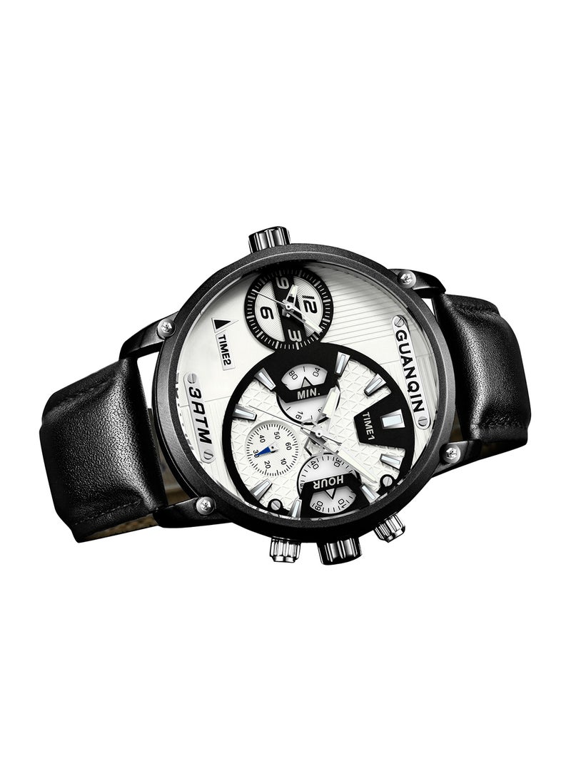 Men's Leather Chronograph Wrist Watch GS19076