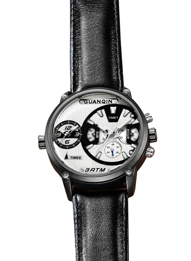 Men's Leather Chronograph Wrist Watch GS19076