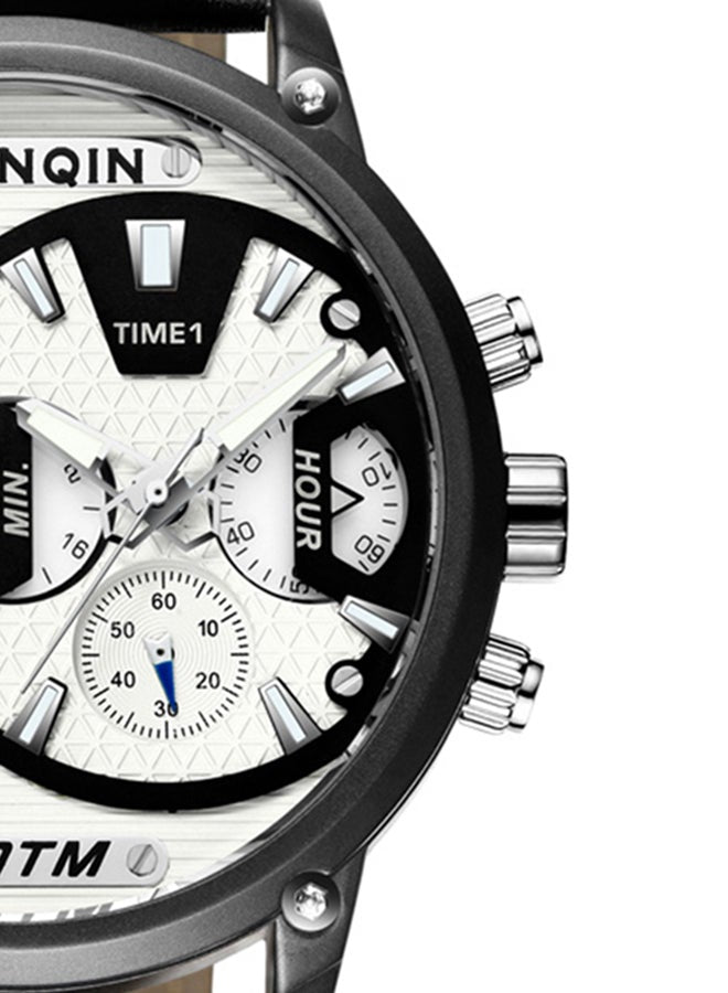 Men's Leather Chronograph Wrist Watch GS19076