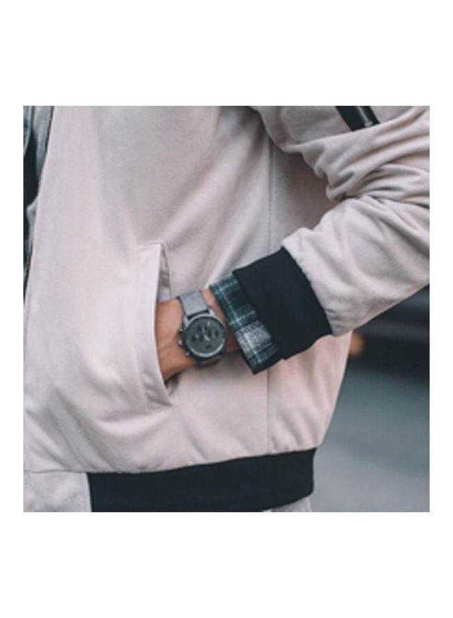 Men's Leather Chronograph Wrist Watch D-Mc01-Bblgr