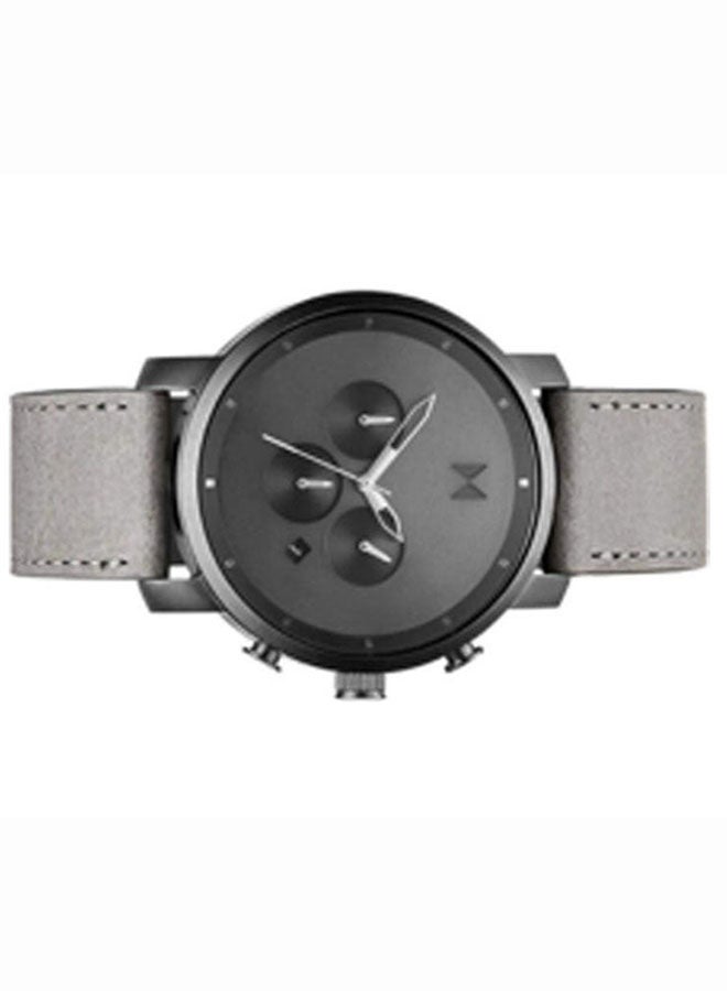 Men's Leather Chronograph Wrist Watch D-Mc01-Bblgr