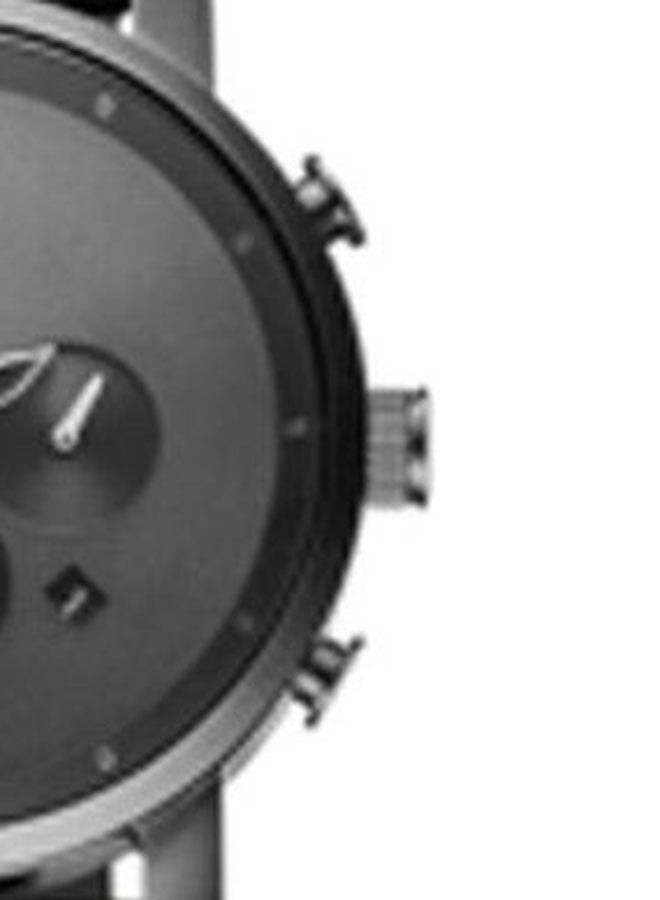 Men's Leather Chronograph Wrist Watch D-Mc01-Bblgr