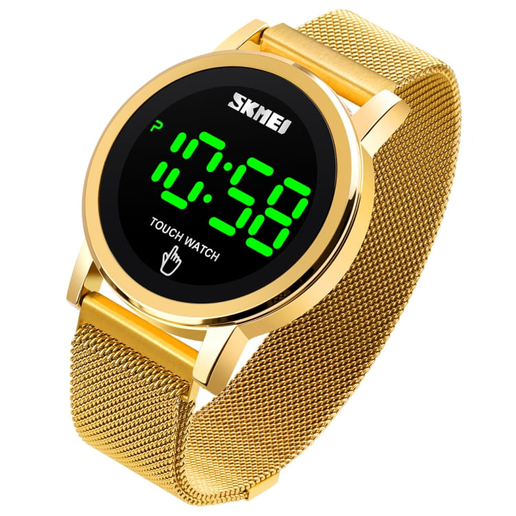 SKMEI 1668 Digital 3 ATM Water Resistant LED Luminous Touch Watch for Men - SKMEI WATCH
