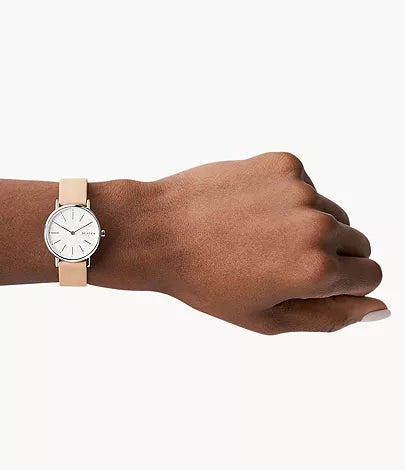 Signatur Lille Two-Hand Sand Leather Watch