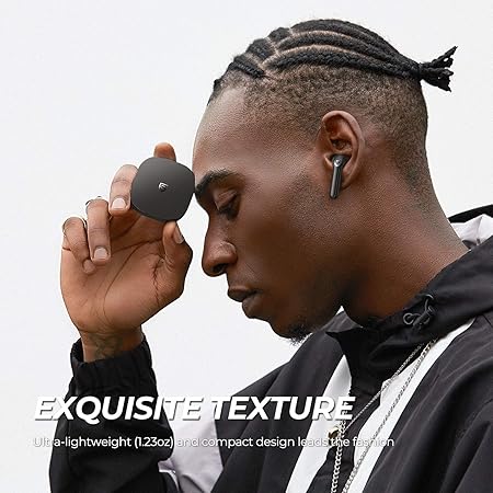 SOUNDPEATS TrueAir2 Wireless Earbuds with Qualcomm QCC3040 Bluetooth V5.2 headphones, 4 Mic and CVC 8.0 Noise Cancellation for clear calls, True Wireless Mirroring, Total 25 Hours,aptX Codec