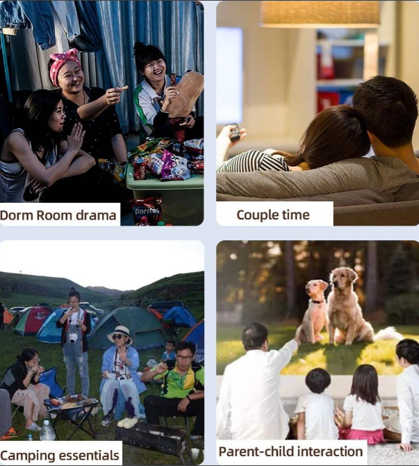 Generic Mini Portable LED Outdoor Projector, High Resolution 1080P, Supports Mobile / HDMI / Micro SD / USB Flash Drive, AV | Egm240