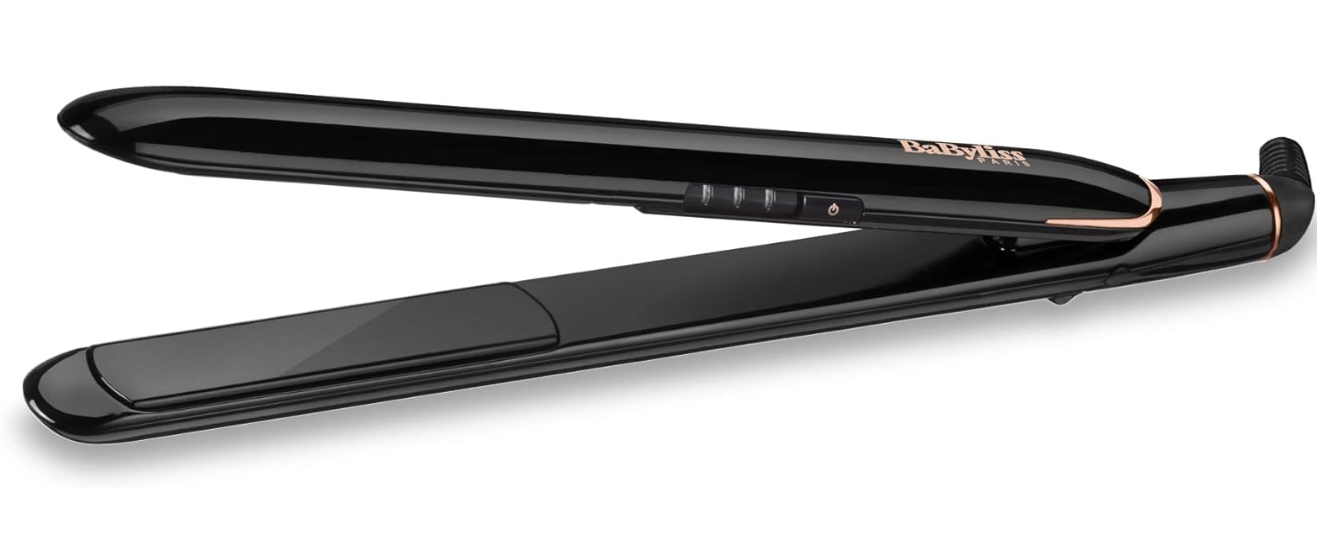 BaByliss Smooth Finish 230 Hair Straightener |Titanium Ceramic Plates For Efficient Straightening |Adjustable Temperature Settings For Versatile Styling |Salon-quality Results At Home| ST250SDE(Black)