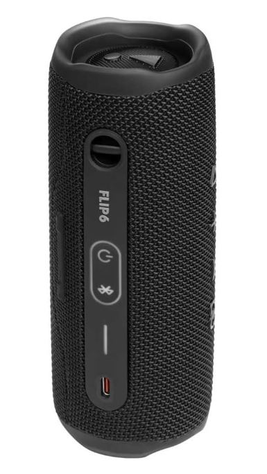 JBL Flip 6 Portable IP67 Waterproof Speaker with Bold JBL Original Pro Sound, 2-Way Speaker, Powerful Sound and Deep Bass, 12 Hours Battery, Safe USB-C Charging Protection - Black, JBLFLIP6BLK