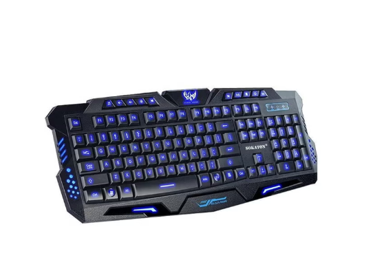M200 Pc Gaming Wired Keyboard, Womail 3 S Usb Illuminated Led Backlit Backlight Crack Keyboard
