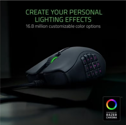 Razer Naga X Ergonomic MmO Gaming Mouse With 16 Buttons 18000 DPI 85g Midweight Brand New In Retail Box