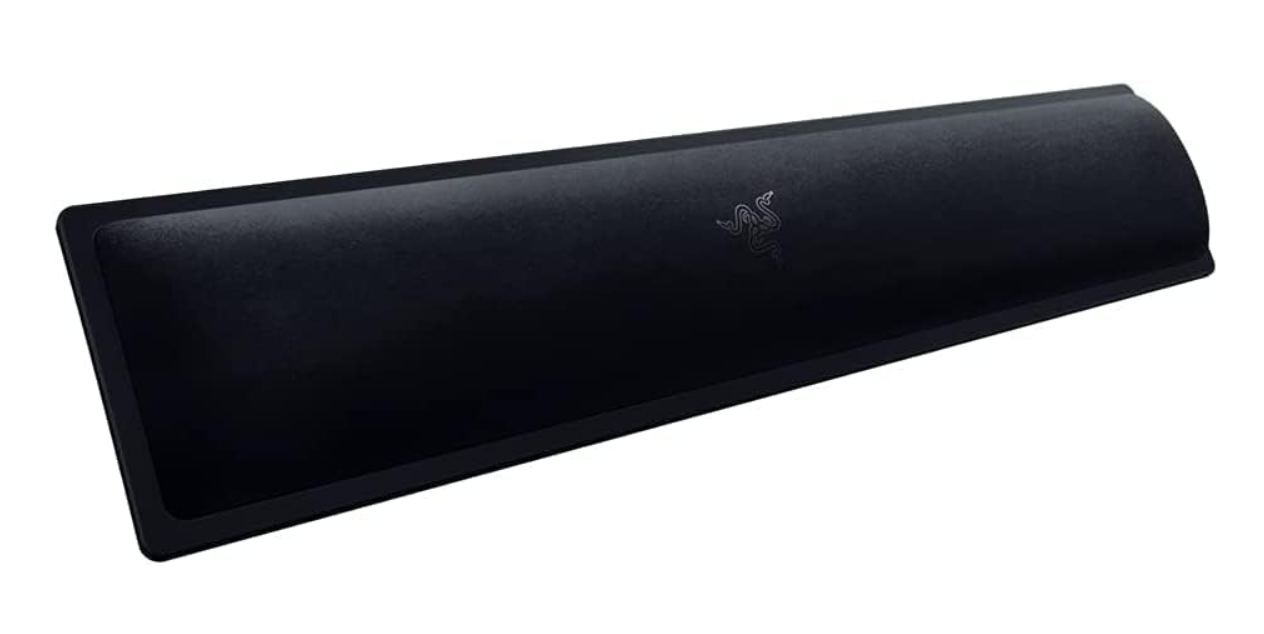 Razer Ergonomic Wrist Rest Pro for Full-Sized Keyboards: Cooling Gel Infused - Anti-Slip Rubber Base - Angled Incline - Classic Black