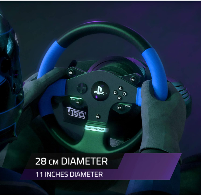 ThrUStmaster T150 Force Feedback (Ps5 /Ps4 / Ps3 / Pc), Black/Blue