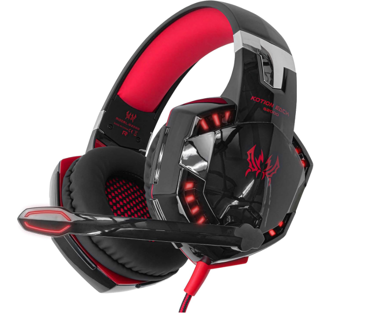 G2000 Gaming Headset Deep Bass Computer Game Headphones with microphone LED Light for computer PC Gamer