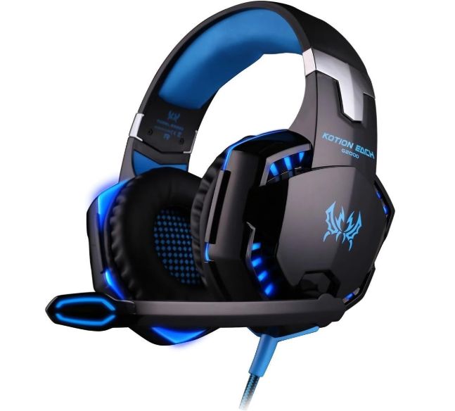G2000 Gaming Headset Deep Bass Computer Game Headphones with microphone LED Light for computer PC Gamer