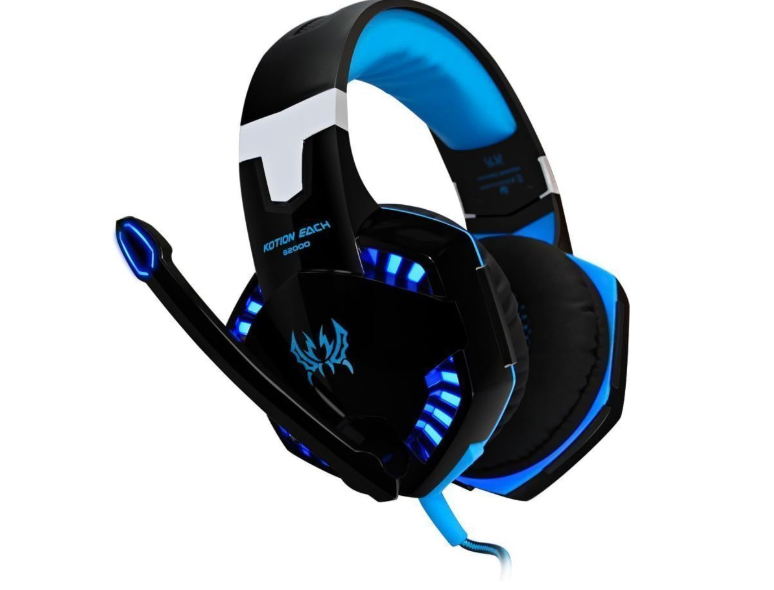 G2000 Gaming Headset Deep Bass Computer Game Headphones with microphone LED Light for computer PC Gamer